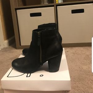 Black BP trolley leather booties